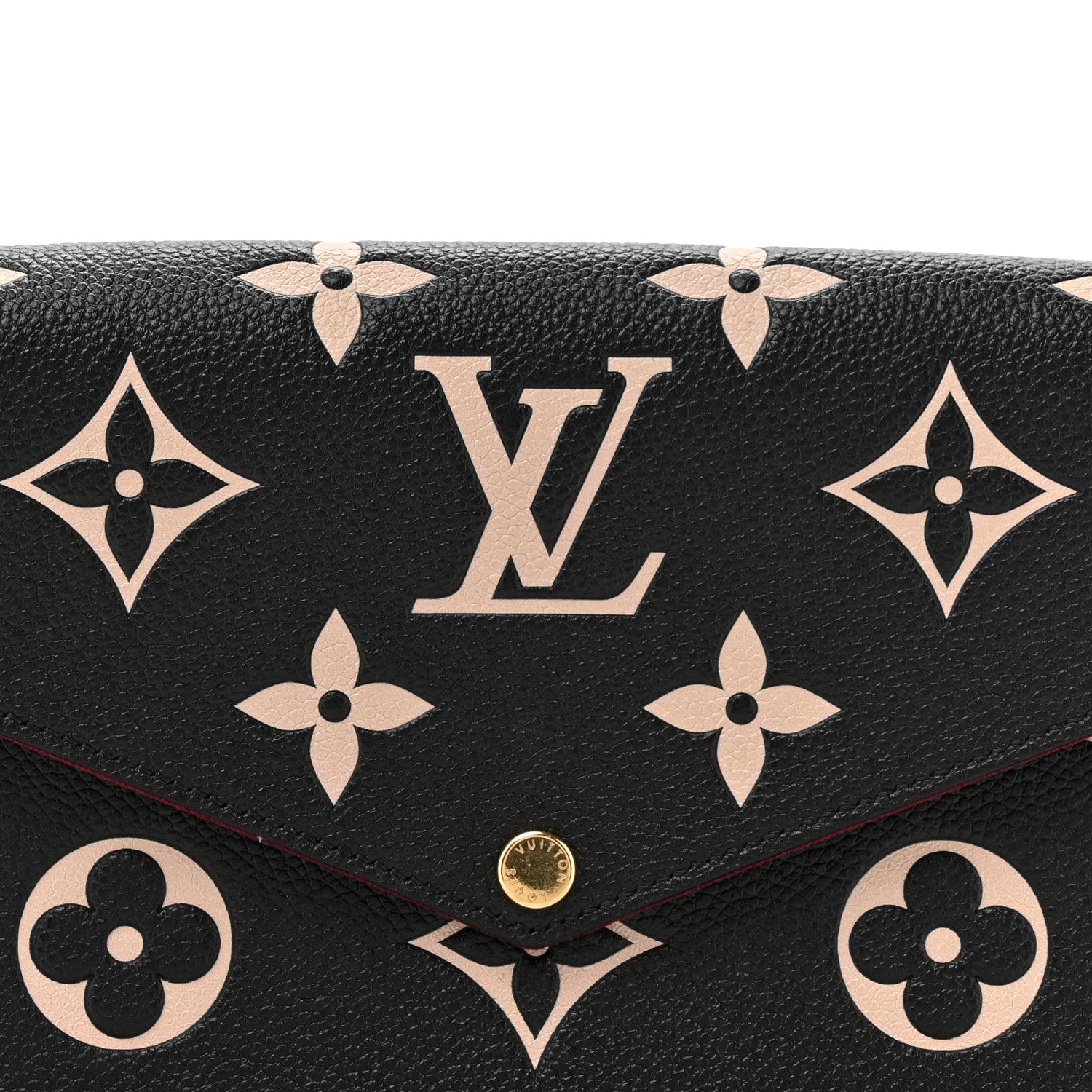 Louis Vuitton Empreinte Monogram Giant Felicie Pochette Black Beige 7 of 10