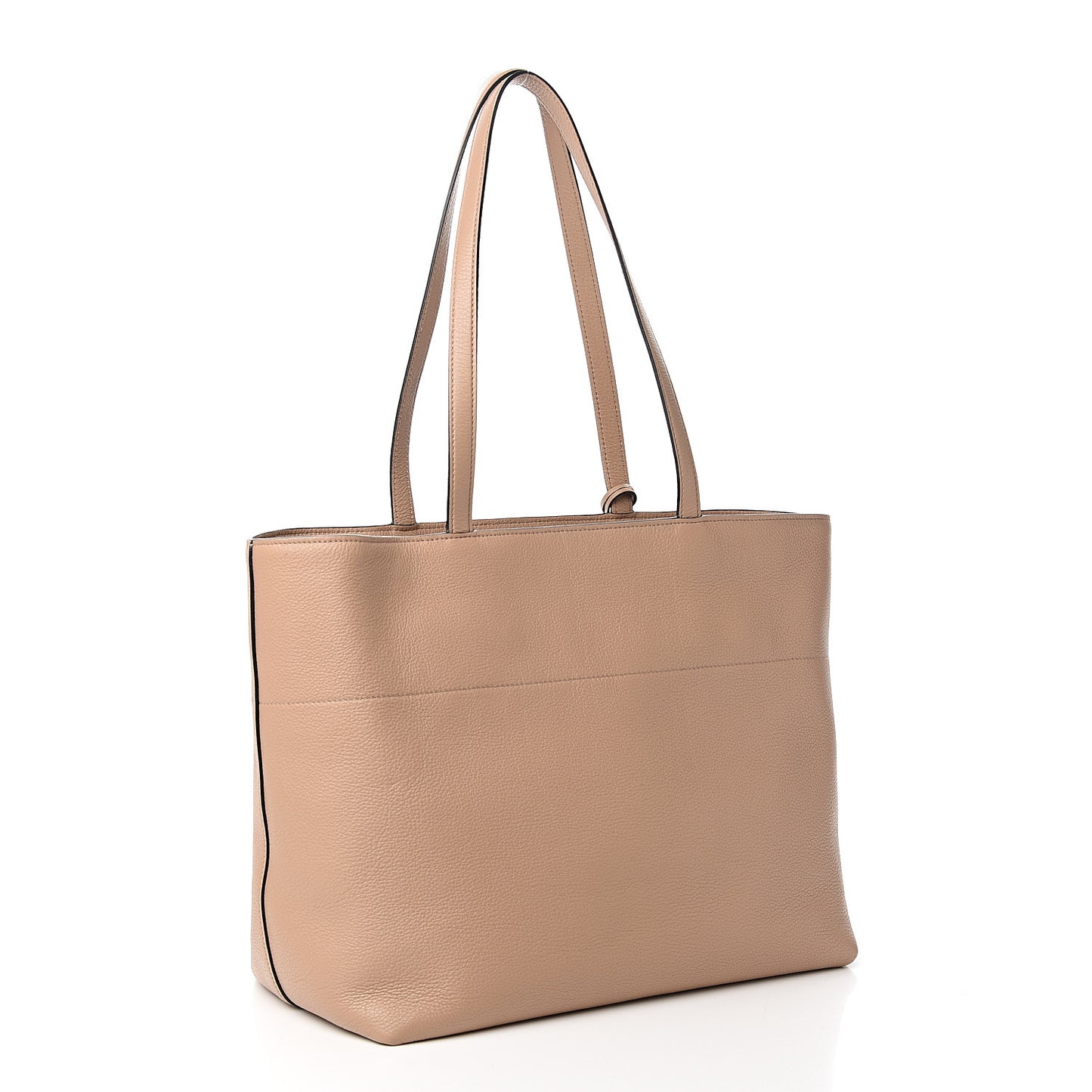 Vitello Phenix Zip Shopping Tote Cammeo