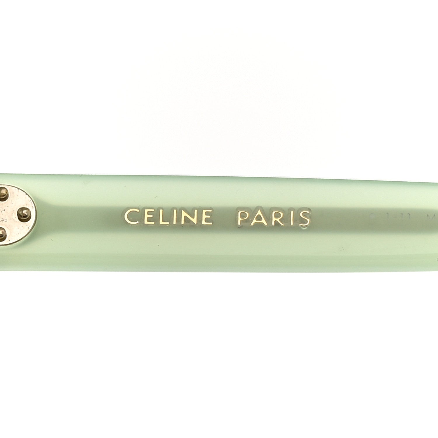 Celine Acetate Cat Eye Sunglasses CL401931 Light Green 6 of 7