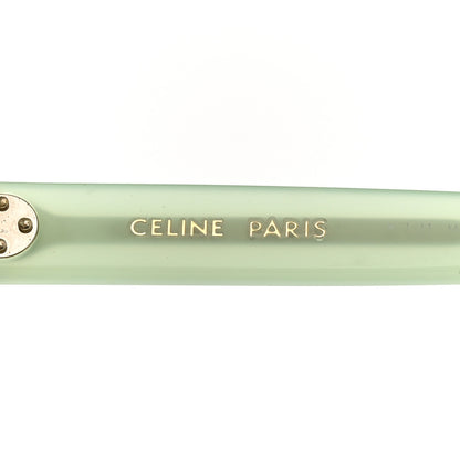 Celine Acetate Cat Eye Sunglasses CL401931 Light Green 6 of 7
