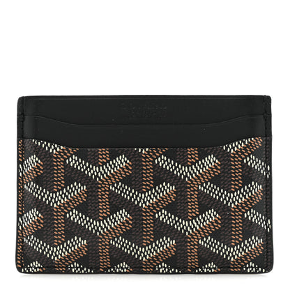 Goyard Goyardine Saint Sulpice Card Holder Black 1 of 9