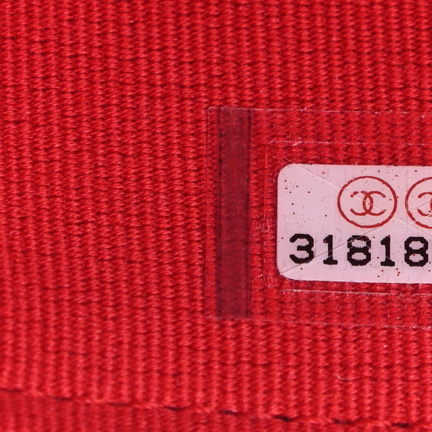 Caviar Quilted Small Vanity Case With Chain Red