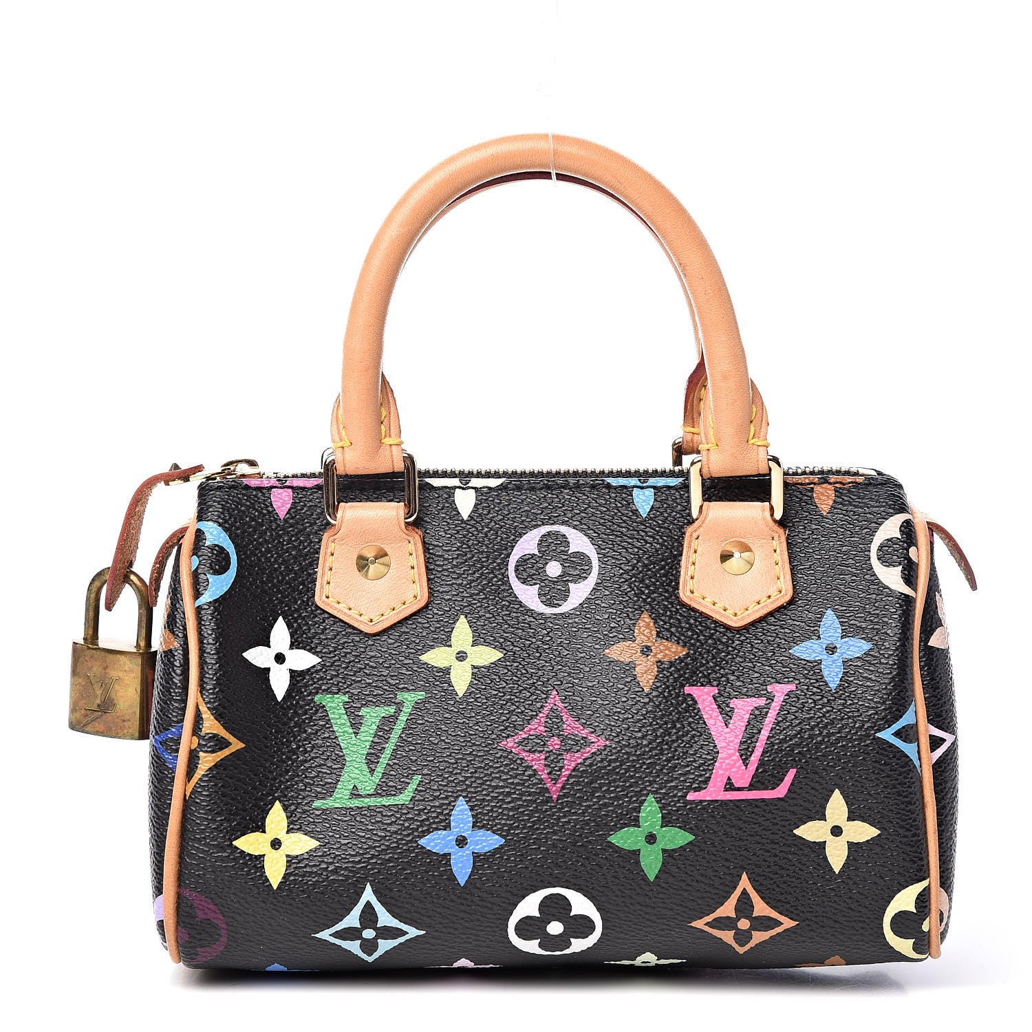 Louis Vuitton Monogram Multicolor Mini Sac HL Speedy Black 1 of 13