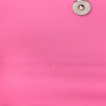 Balenciaga Shiny Calfskin Crocodile Embossed Small Hourglass Top Handle Bag Baby Pink 12 of 13