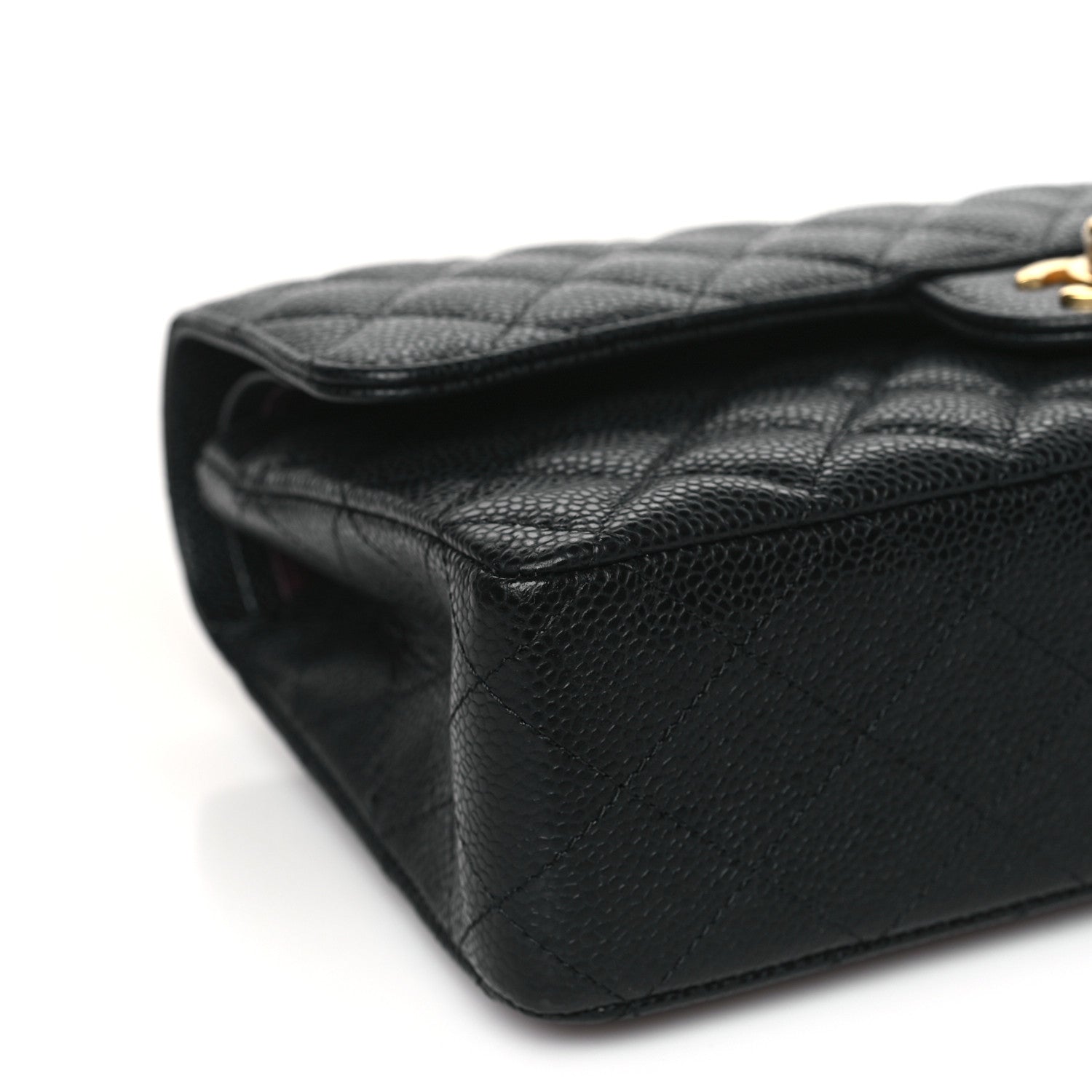 Chanel Caviar Quilted Medium Double Flap Black 8 of 10