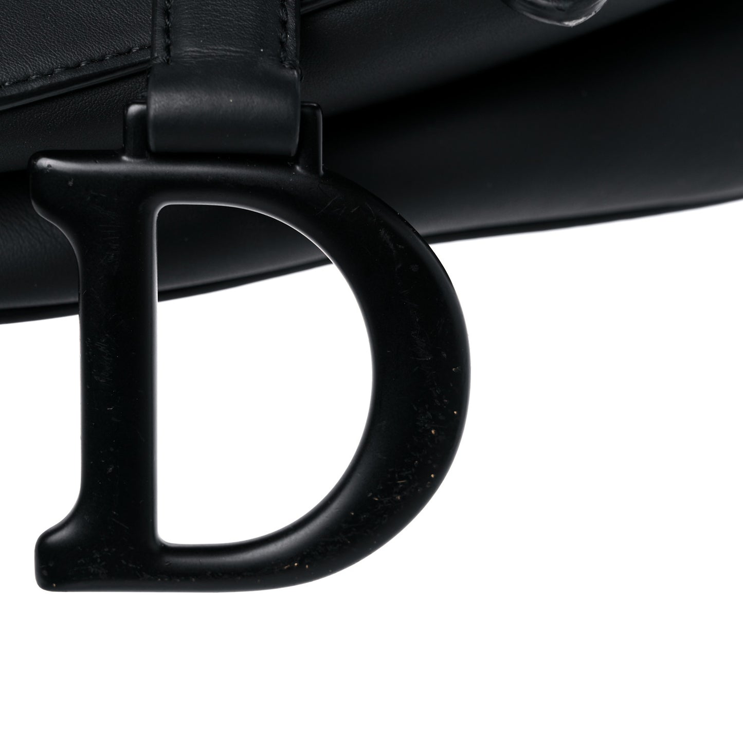 Ultra Matte Calfskin Saddle Bag Black