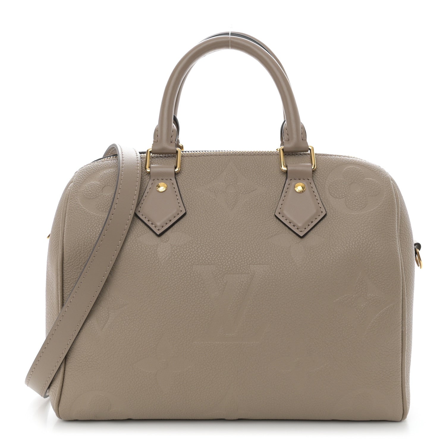 Louis Vuitton Empreinte Monogram Giant Speedy Bandouliere 25 Tourterelle 1 of 9