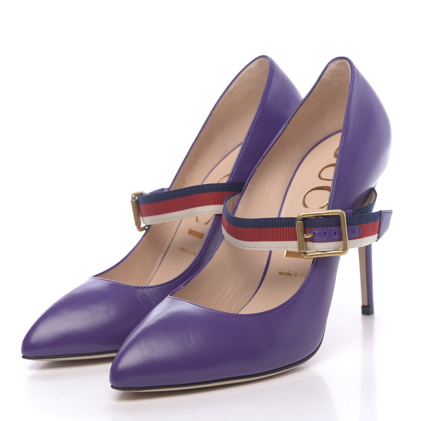 Malaga Kid Sylvie High Heel Pumps 40 Shine Purple