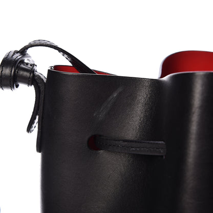 Mansur Gavriel Vegetable Tanned Calfskin Bucket Bag Black Flamma 14 of 14