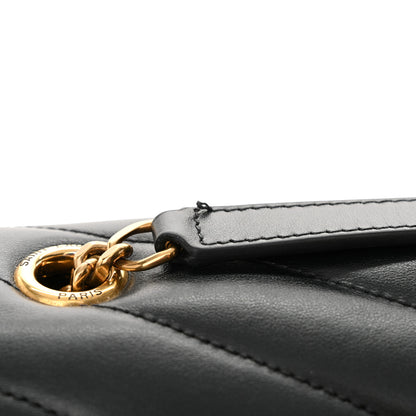 Saint Laurent Calfskin Y Quilted Monogram Medium Loulou Chain Satchel Black 14 of 16