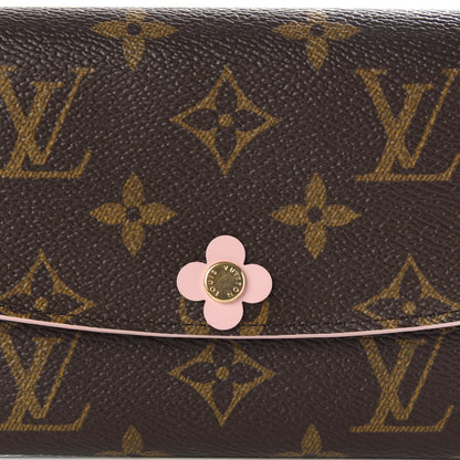 Louis Vuitton Monogram Bloom Flower Emilie Wallet 10 of 10
