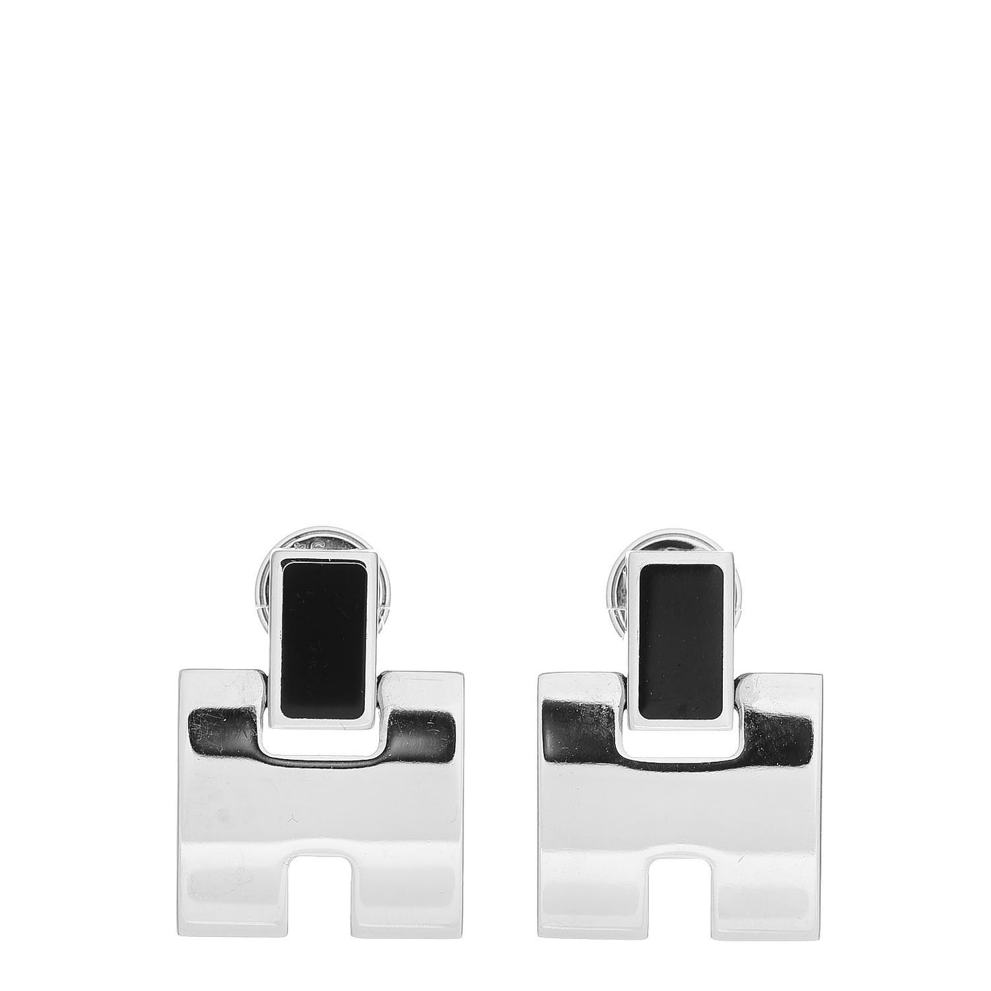 Palladium Lacquer Eileen Earrings Black