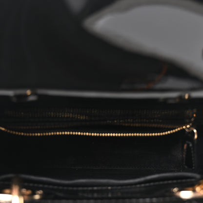 Christian Dior Patent Cannage Small Lady Dior Black 5 of 10