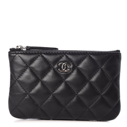 Chanel Lambskin Quilted Small Cosmetic Case Black 1 of 7