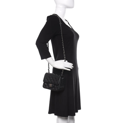 Chanel Lambskin Quilted Mini Square Flap Black 2 of 11