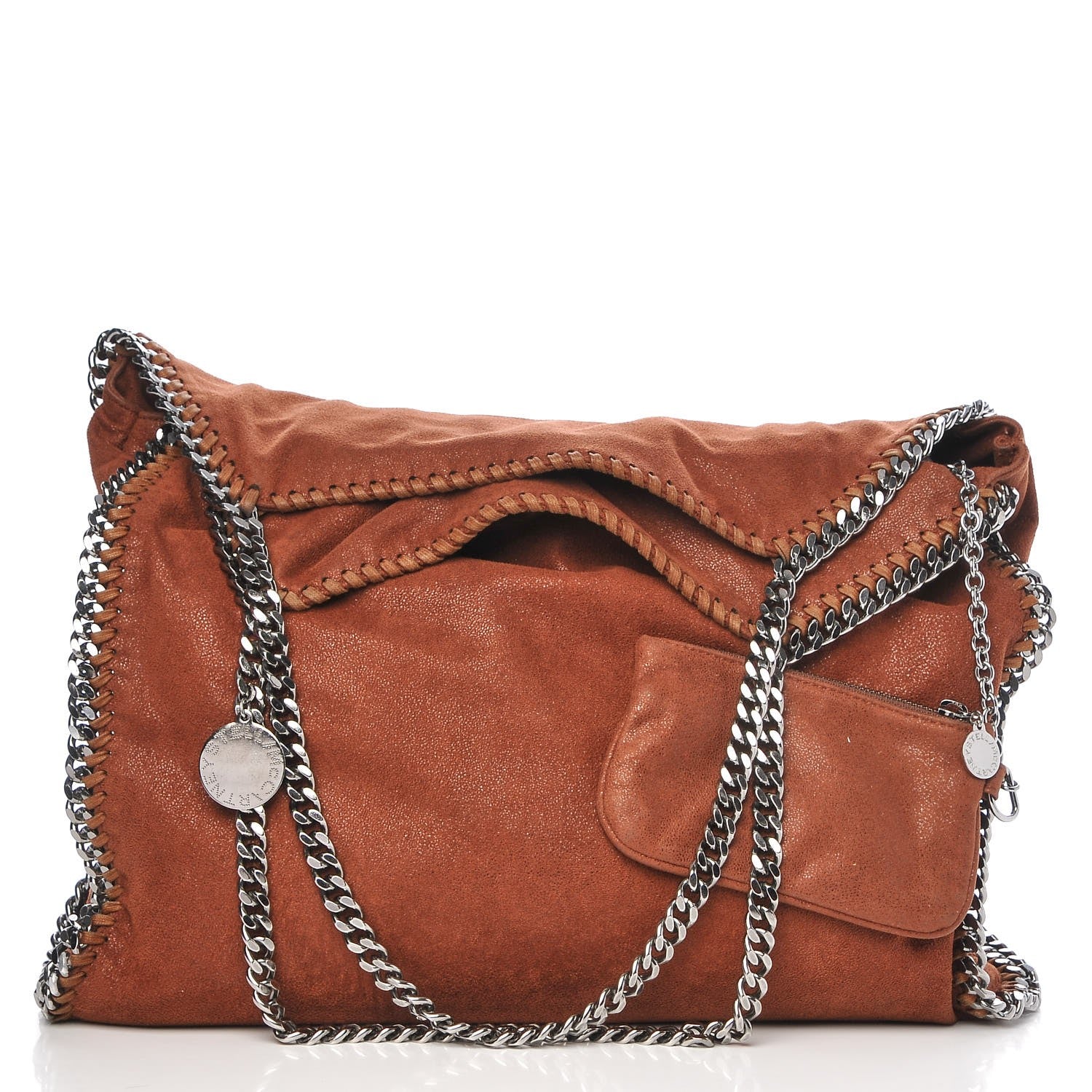 Stella McCartney Shaggy Deer Big Falabella Tote Brown 3 of 9