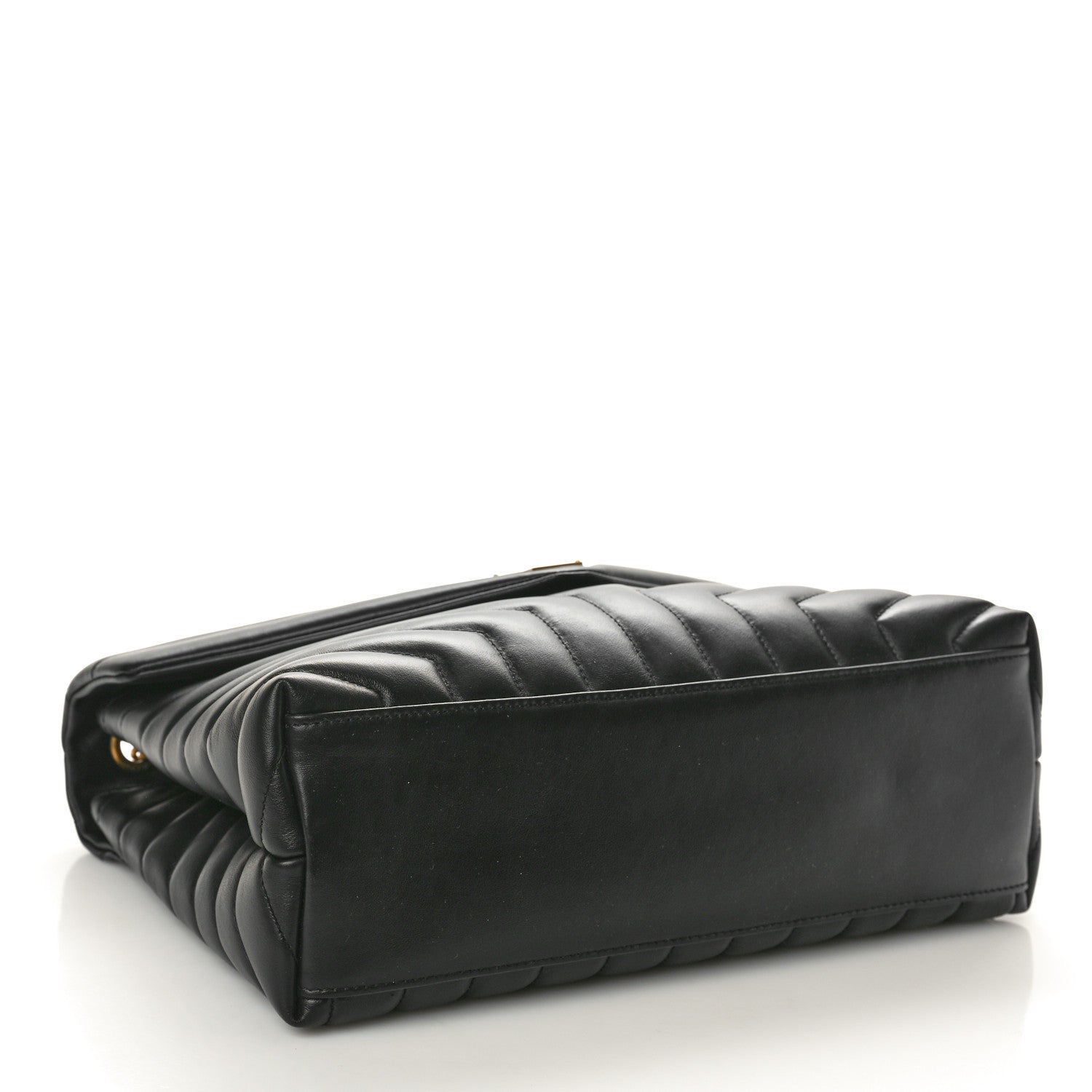 Saint Laurent Calfskin Y Quilted Monogram Medium Loulou Chain Satchel Black 4 of 10
