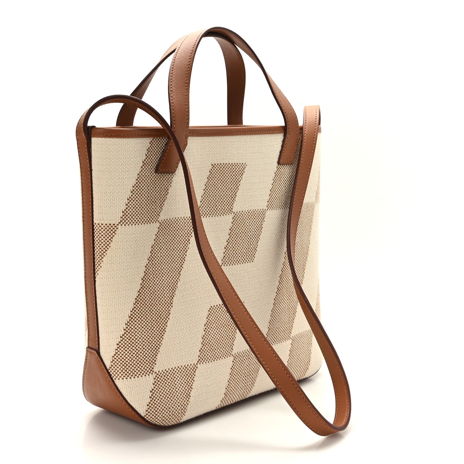 Hermes Swift Toile H Cabas H En Biais 27 Ecru Naturel Gold 3 of 9