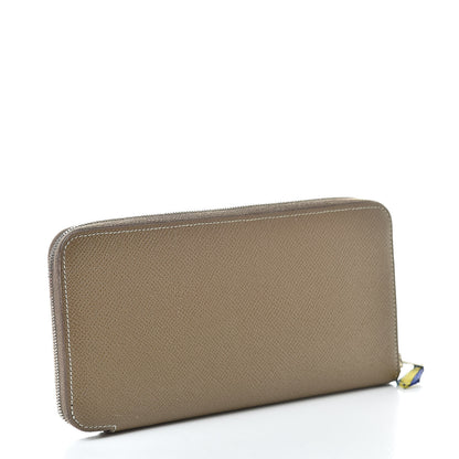 Hermes Epsom Silk'in Wallet Etoupe 3 of 9