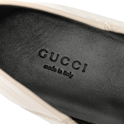 Gucci Lambskin Womens Brixton Horsebit Loafers 40.5 Mystic White 7 of 9