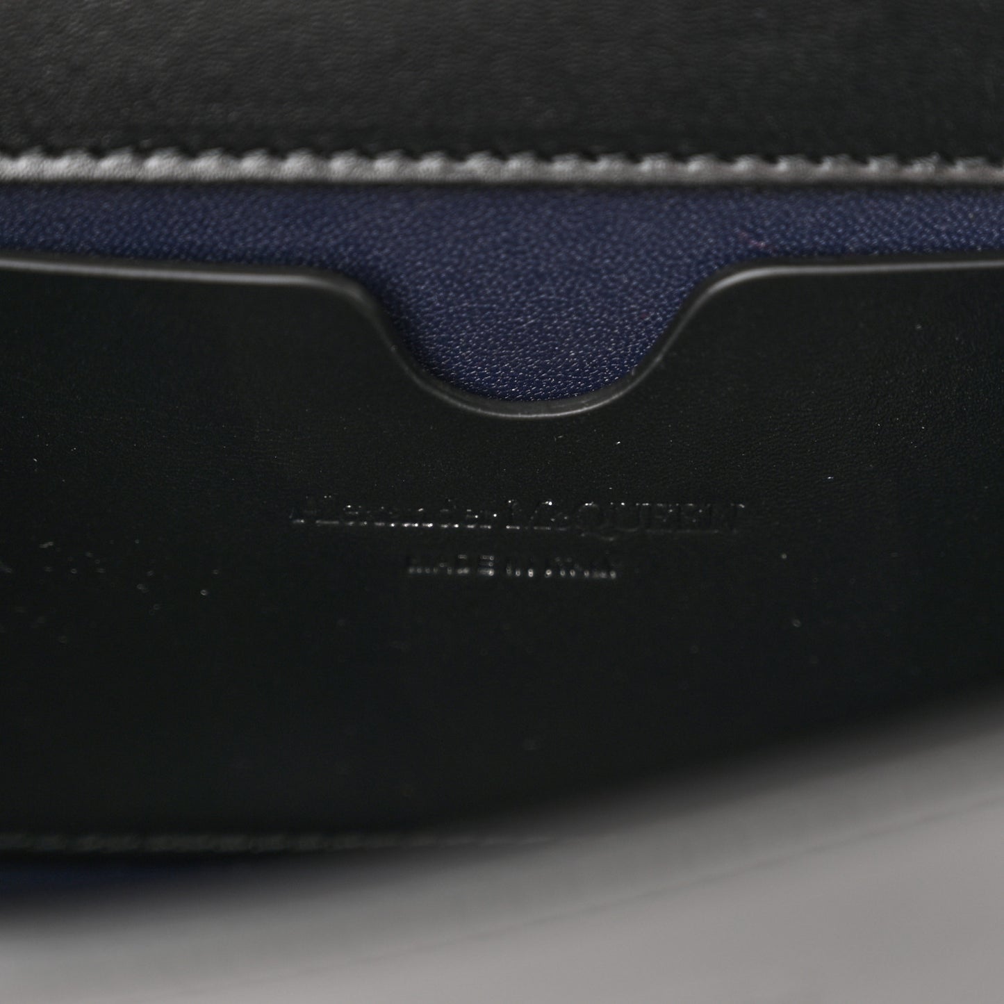 Calfskin Crystal Chain Clutch Black