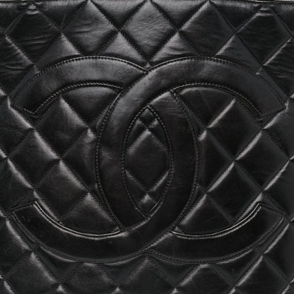 Chanel Lambskin Quilted Medallion Tote Black 13 of 27
