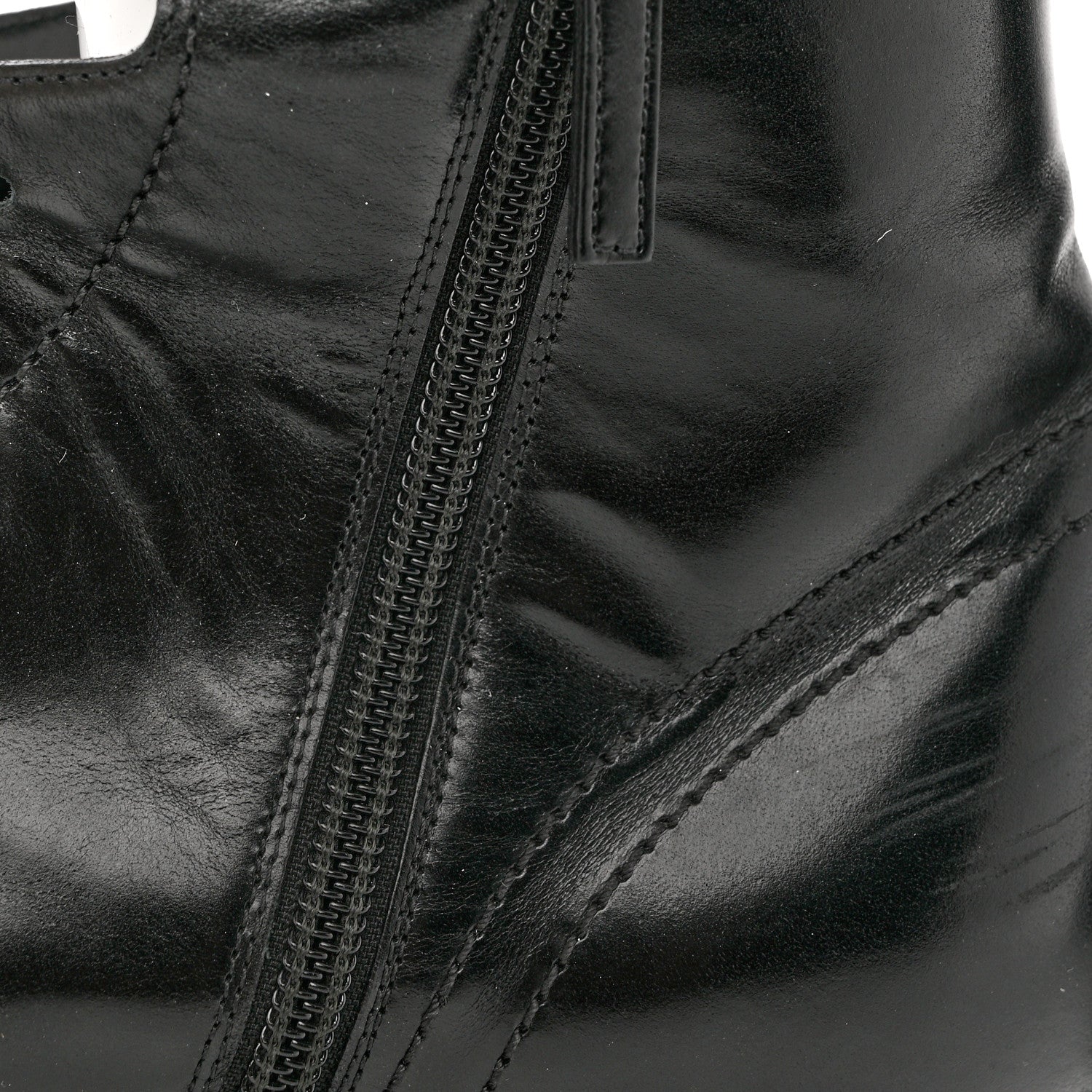 Valentino Garavani Calfskin Soul Rockstud Split Knee High Boots Black 38.5 Black 9 of 9