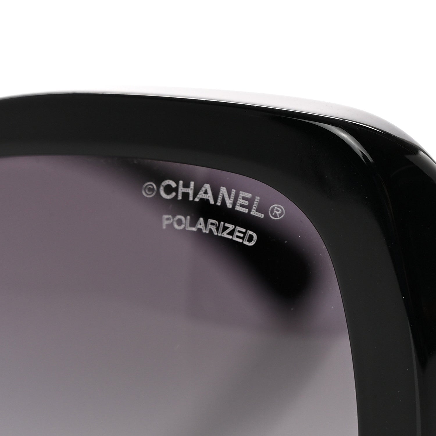 Chanel Acetate Metal Polarized Chain Square Sunglasses 5305 Black 7 of 8