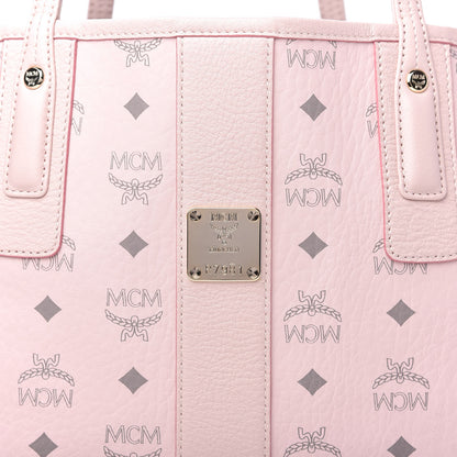 MCM Visetos Medium Liz Reversible Shopper Tote Powder Pink 10 of 10