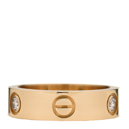 Cartier 18K Yellow Gold 3 Diamond 5.5mm LOVE Ring 54 7 3 of 7