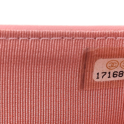 Chanel Patent Quilted Long Flap Wallet Pink 8 of 13