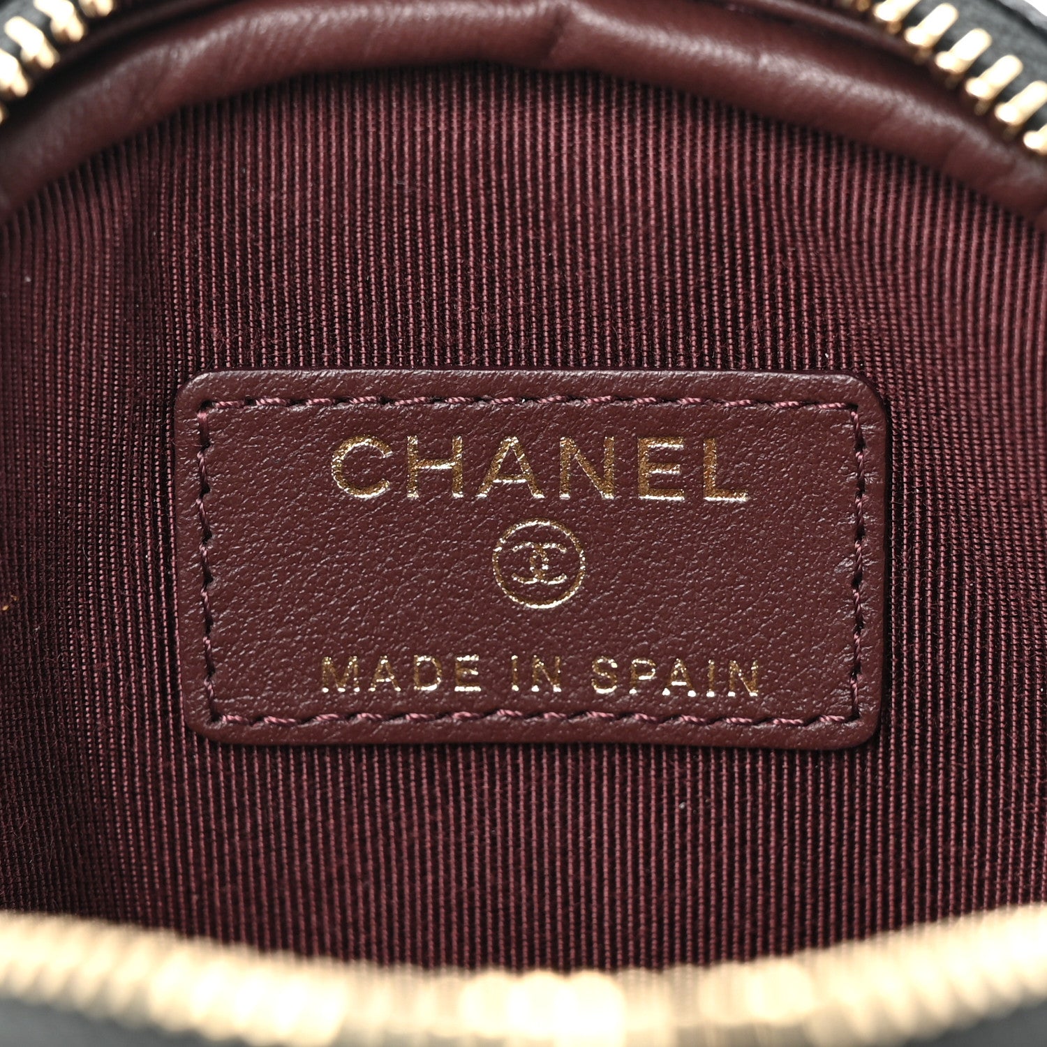 Chanel Caviar Quilted Zip Around Classic Coin Purse Black 6 of 10