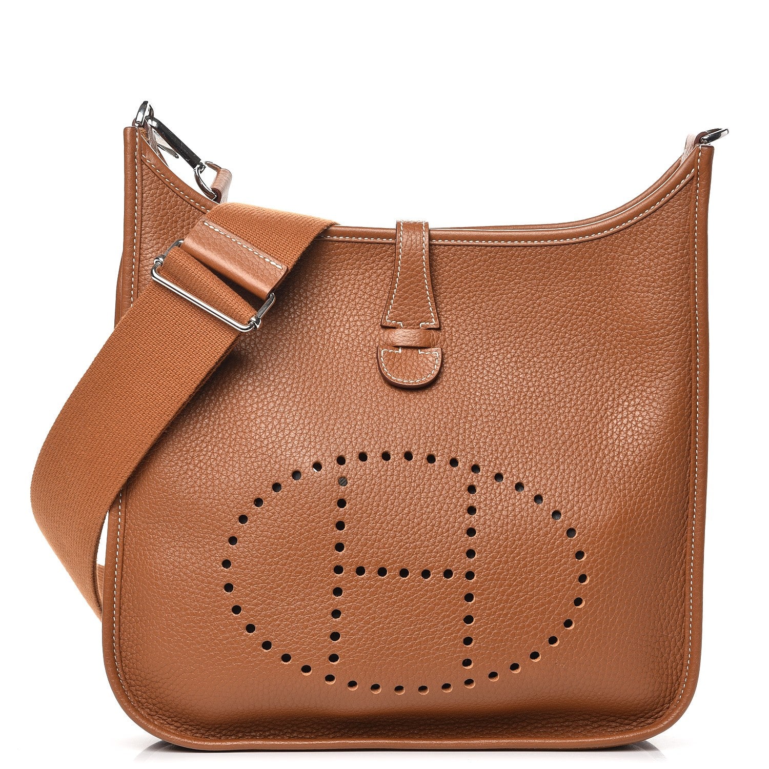 Hermes Taurillon Clemence Evelyne III PM Gold 1 of 8