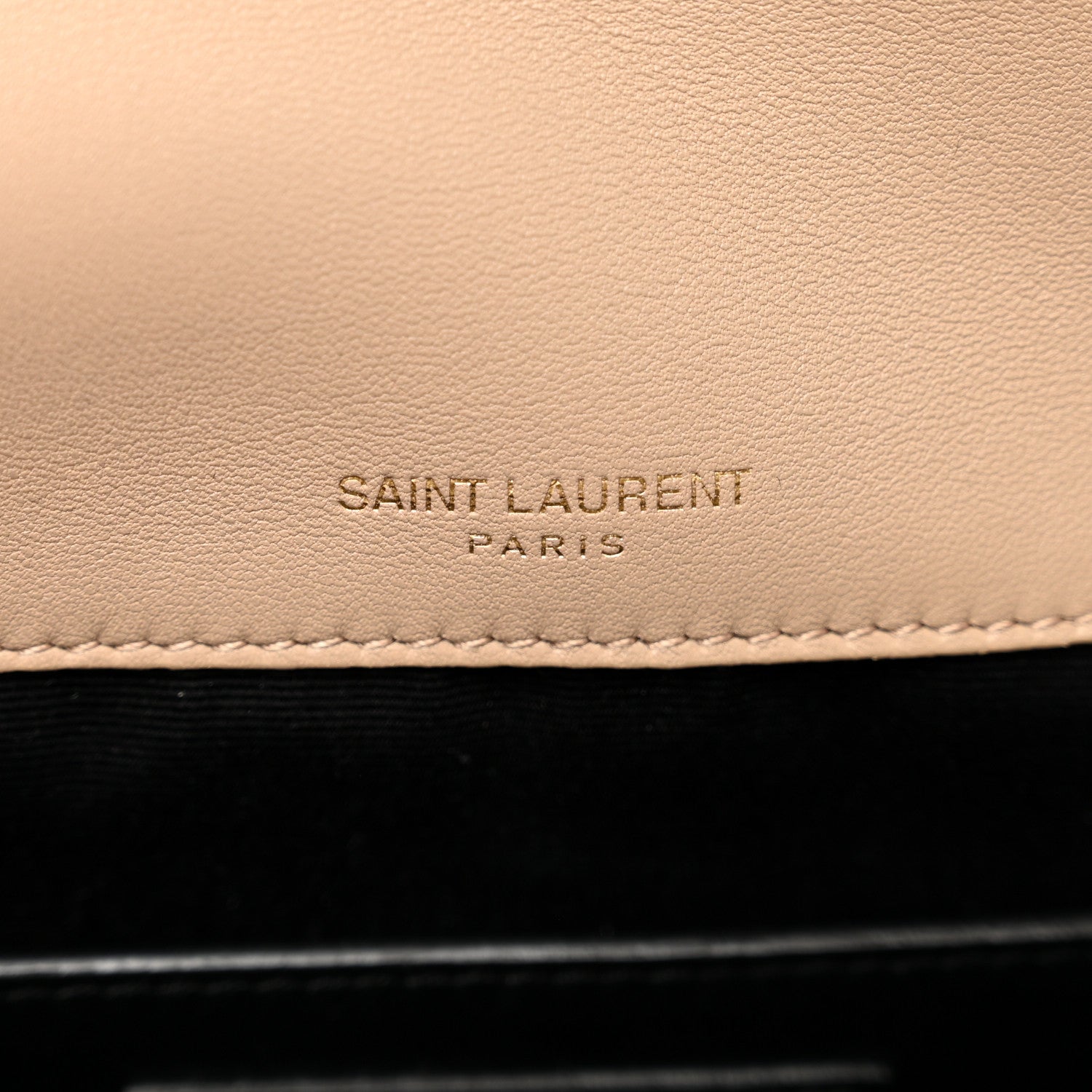 Saint Laurent Lambskin Matelasse Monogram Baby Niki Chain Satchel Dark Beige 7 of 10