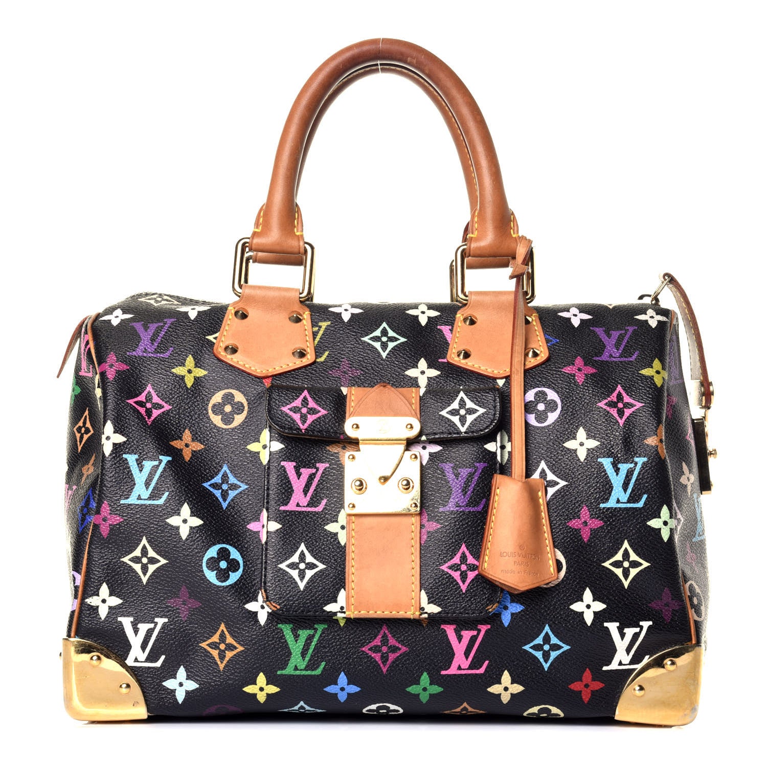 Louis Vuitton Monogram Multicolor Speedy 30 Black 1 of 10