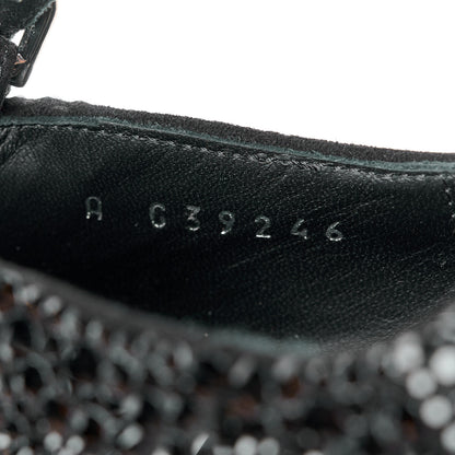 Chanel Strass Pearl Grosgrain Cap Toe Pumps 38 Black 8 of 9
