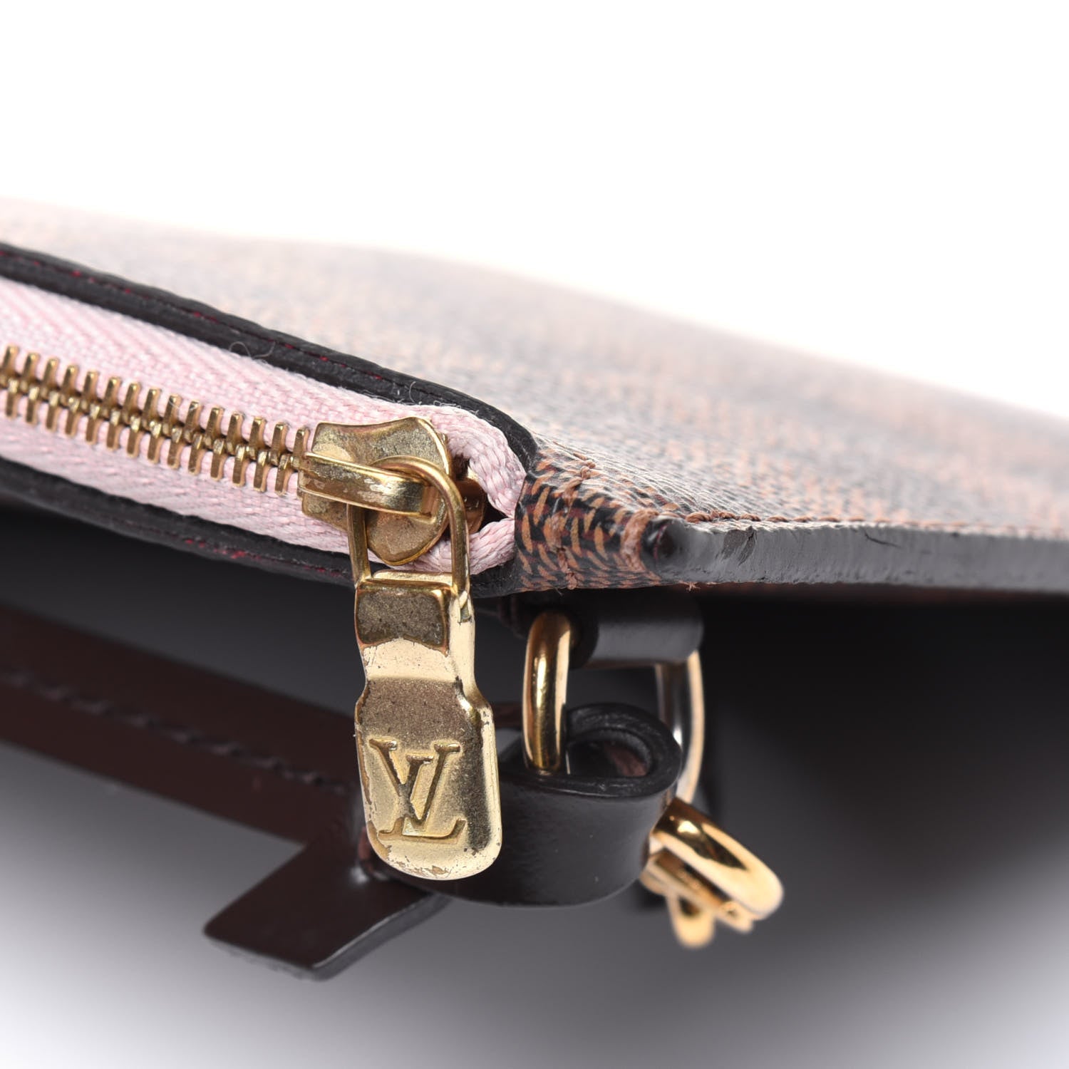 Louis Vuitton Damier Ebene Neverfull MM GM Pochette Rose Ballerine 18 of 19