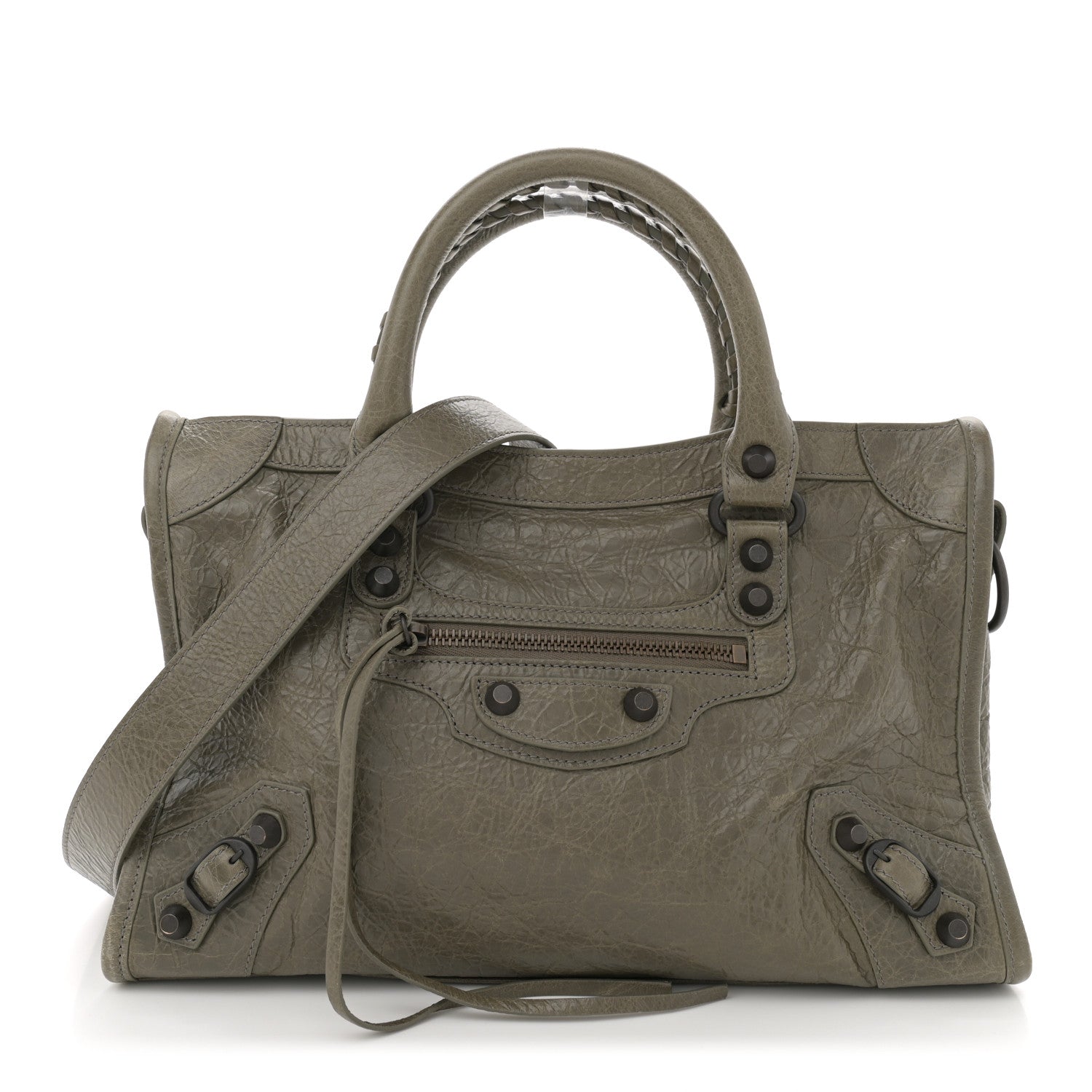 Balenciaga Agneau Arena Classic Hardware Small Le City Army Green 1 of 10