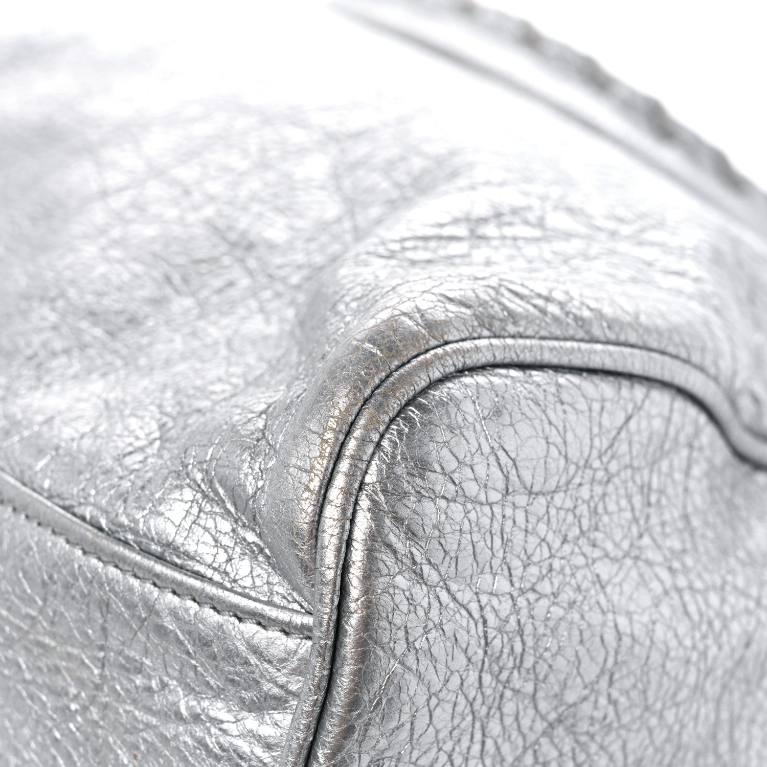 Balenciaga Metallic Agneau Classic Hardware Velo Gris Aluminum 12 of 15