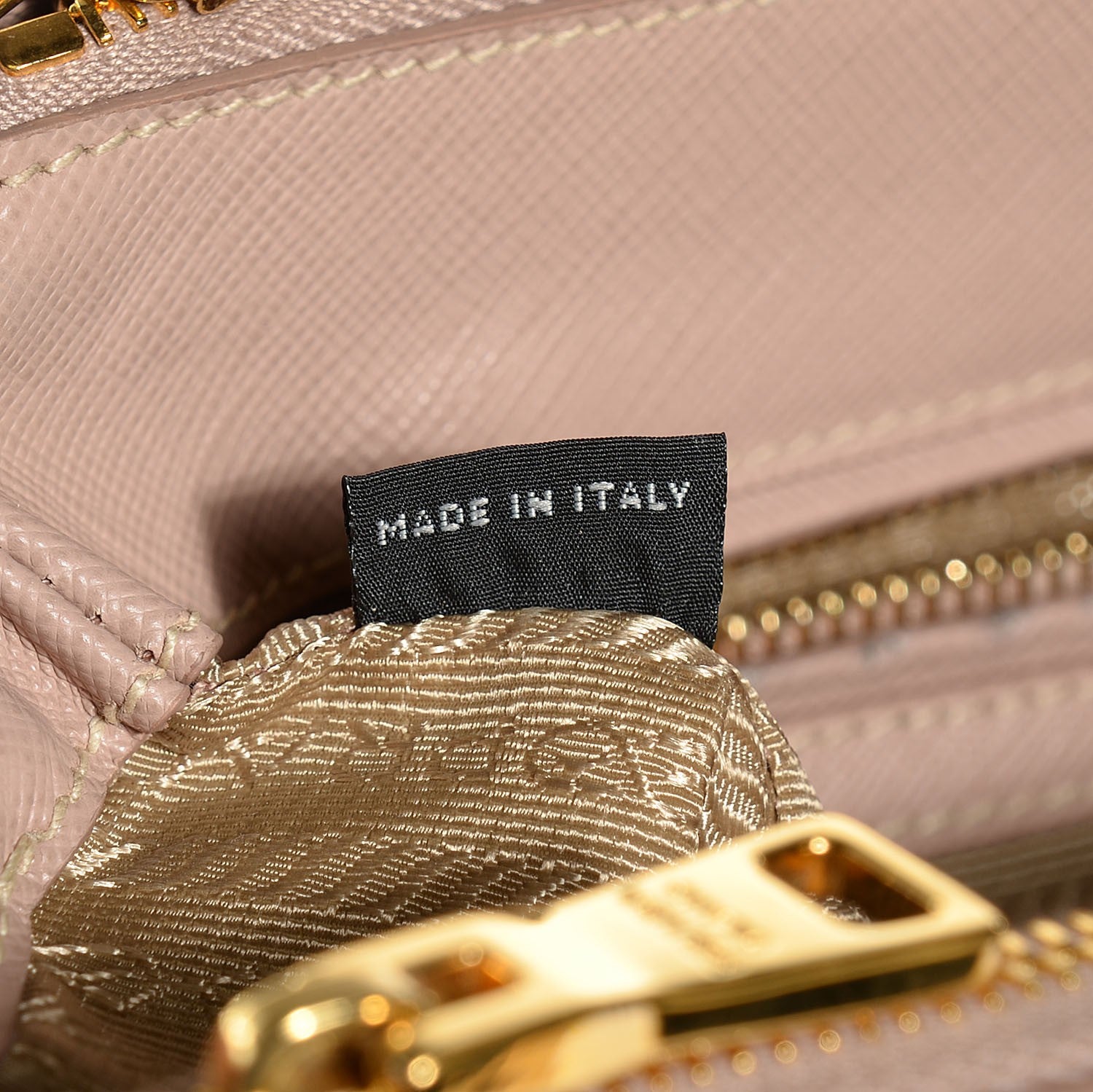 Prada Saffiano Lux Small Double Zip Tote Cammeo 10 of 10