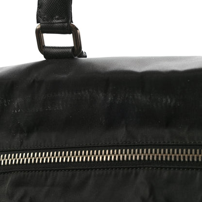 Prada Tessuto Nylon Saffiano Weekender Black 8 of 10
