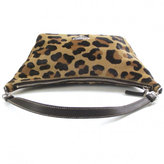 Calf Hair Leopard Print Bag