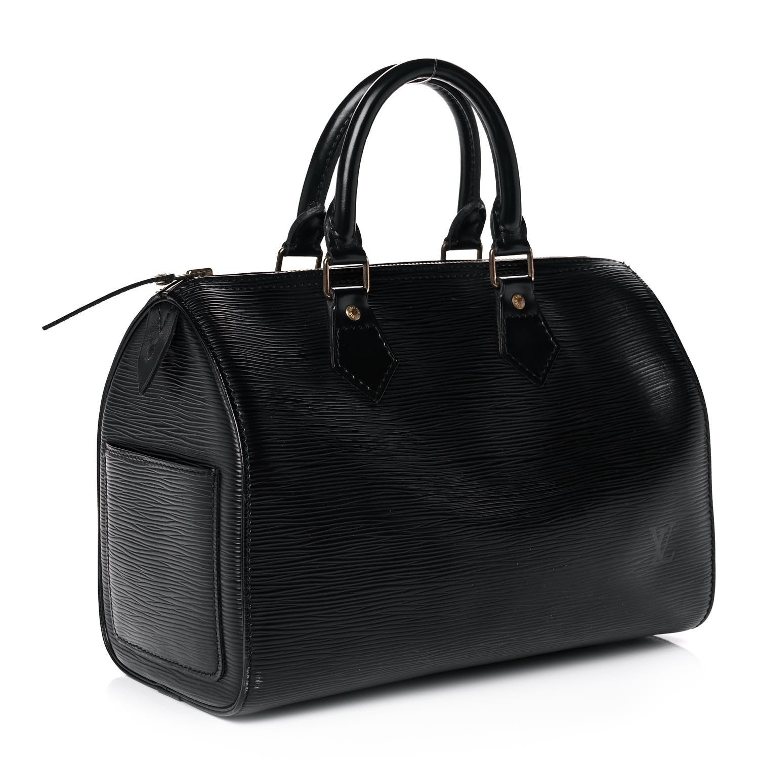 Louis Vuitton Epi Speedy 25 Black 3 of 12