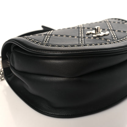 Chanel Calfskin Coco Eyelets Small Flap Bag Black 8 of 10