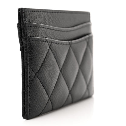Chanel Caviar Quilted Card Holder Black 3 of 9