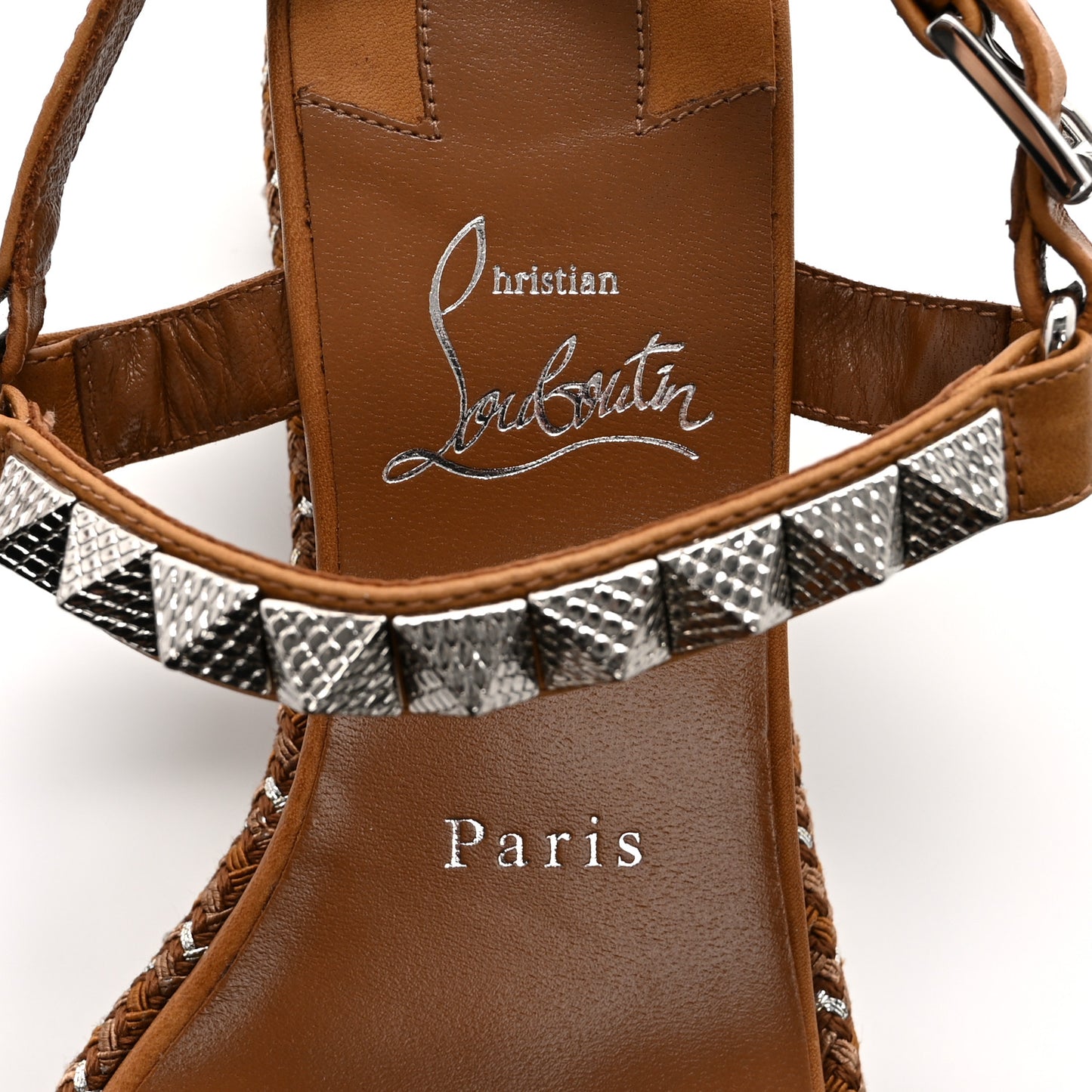 Calfskin Cubiste Pyraclou 60 Platform Sandals 37 Terra