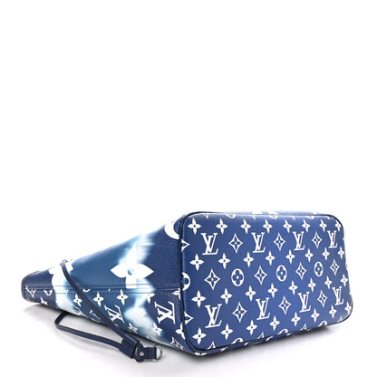 Louis Vuitton Monogram Escale Neverfull MM Blue 4 of 10