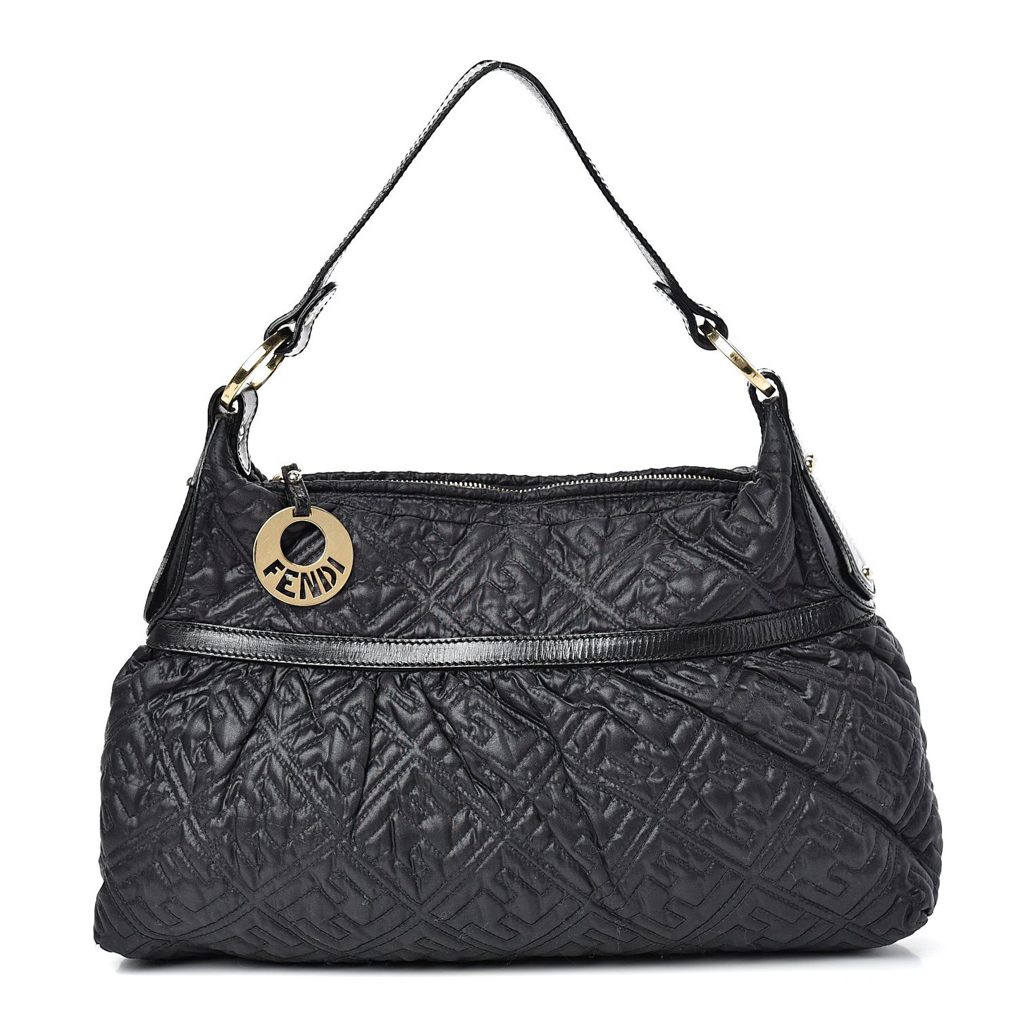 Nylon FF Embroidered Chef Hobo Black