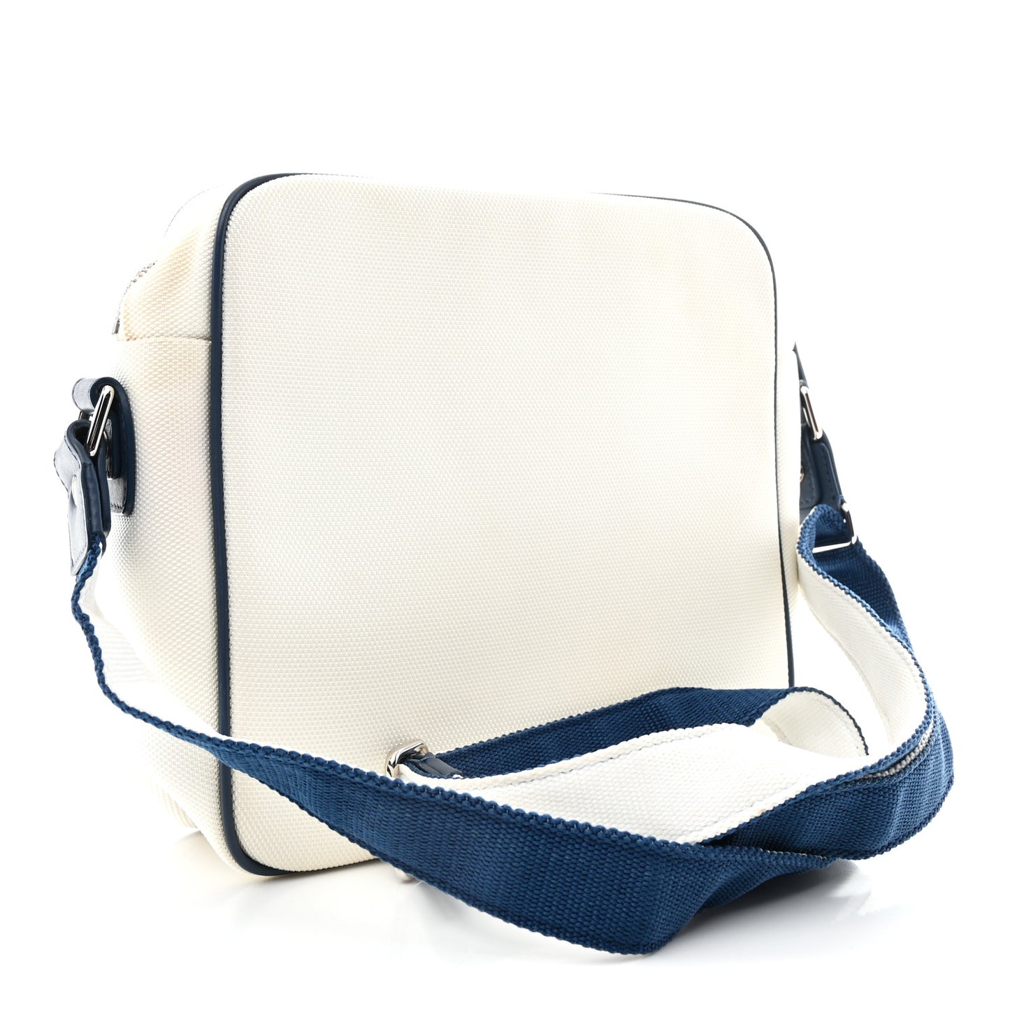 Nylon Rubber Messenger White Blue
