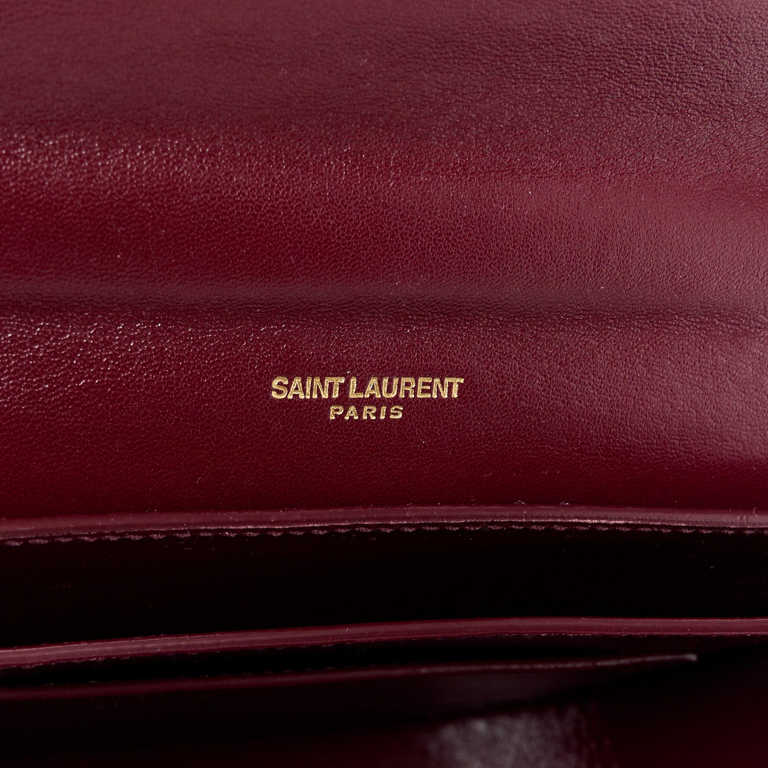 Saint Laurent SAINT LAURENT Snakeskin Small Kaia Satchel Burgundy 5 of 12
